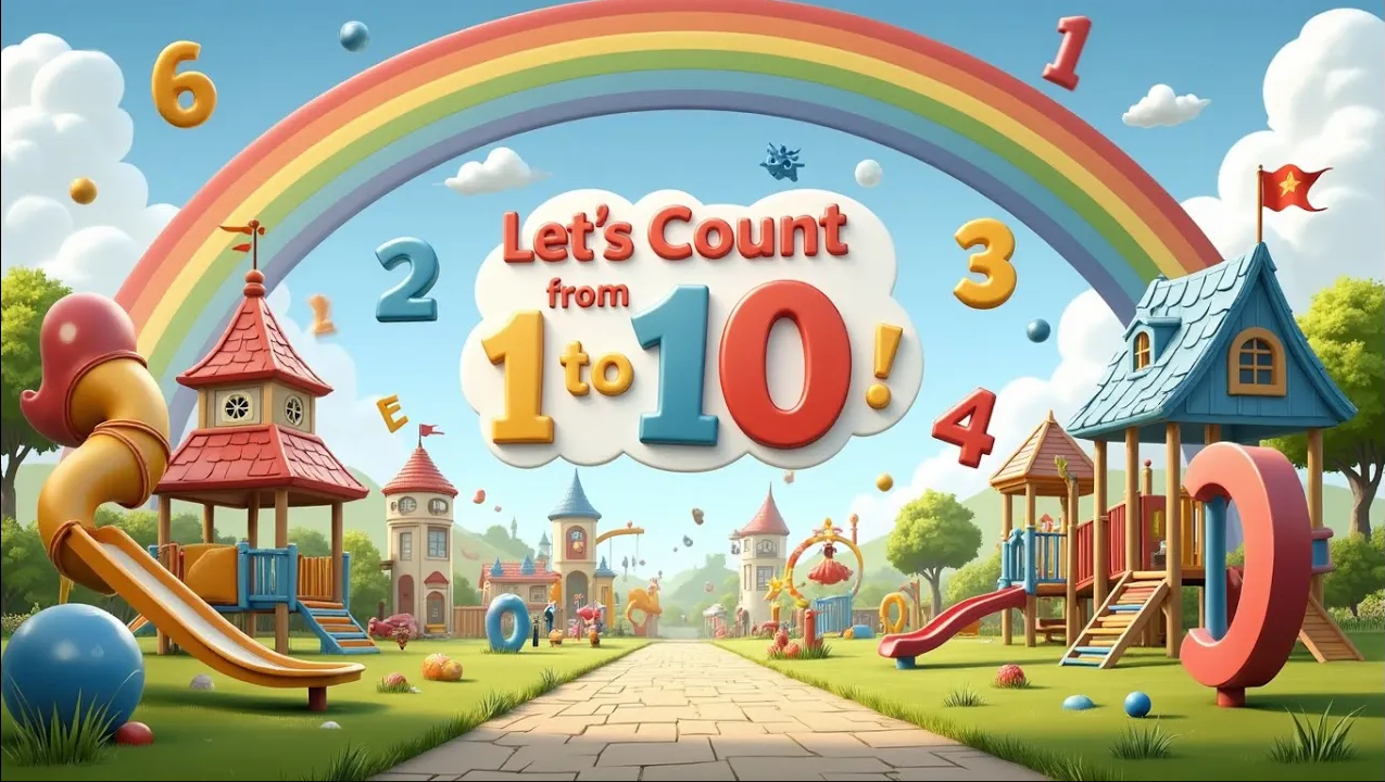 Let’s Count 1 to 10 | Fun Numbers Song for Kids | Learn to Count with Cupcakes, Balloons & More