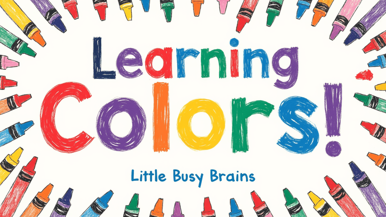 🎨 Learn Colors with Crayons | Coloring Book Song for Kids 🌈