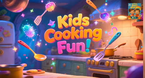 Kids Cooking Fun! | Fruit Salad Recipe for Kids 🍎🍌🍓