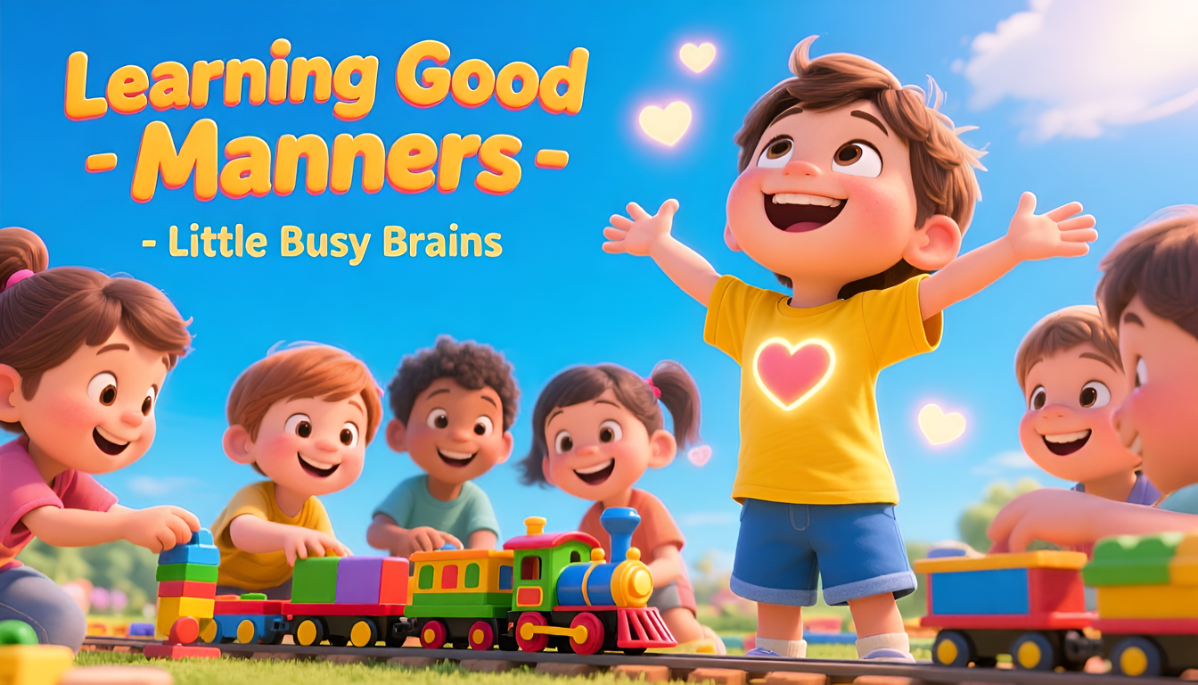 Learning Good Manners for Kids 🙏 | Fun Sing Along Song | Please, Thank You, Excuse Me & More!
